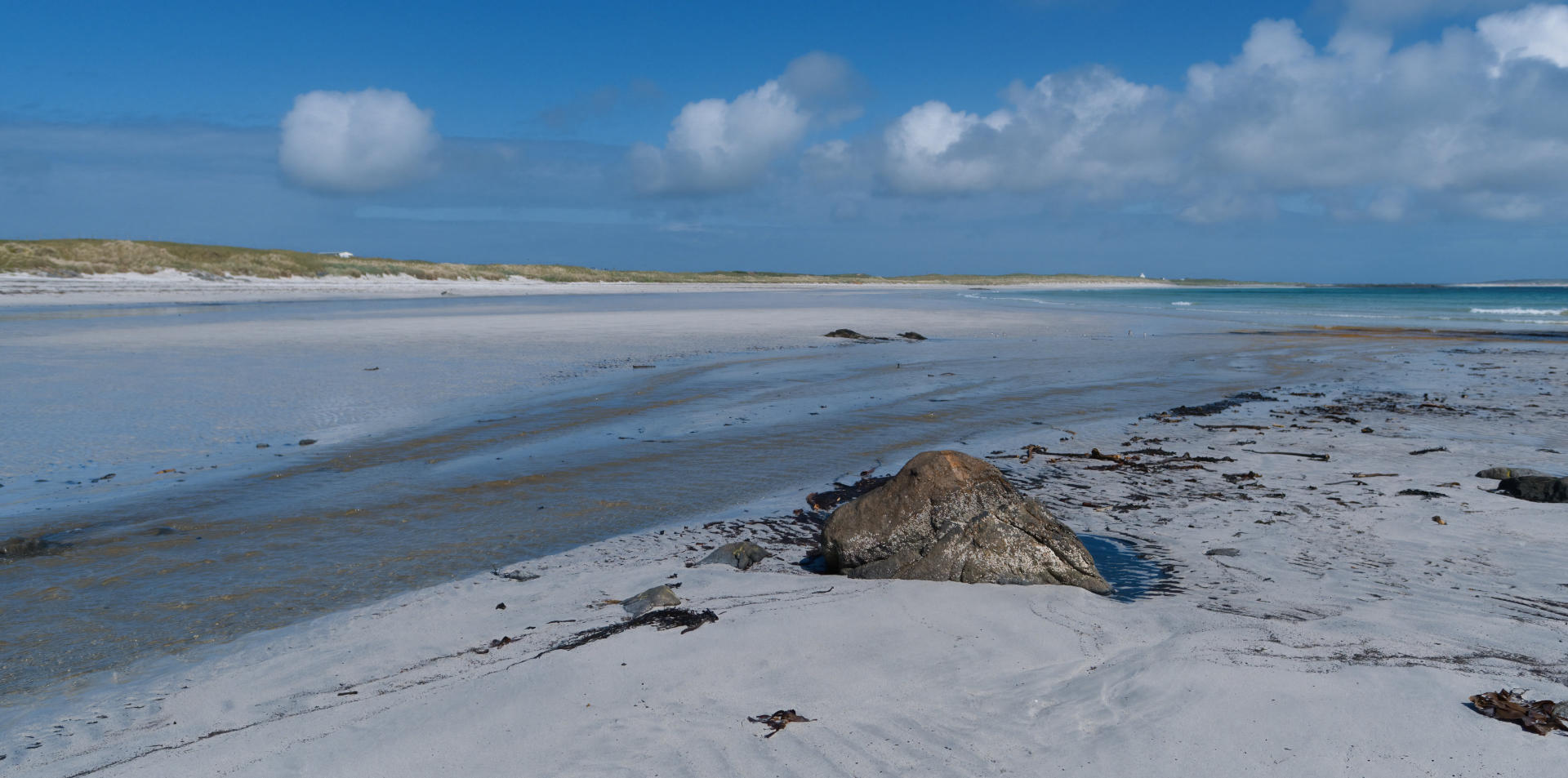 Alone on the beach is a print taken from a photograph shot at Gott Bay on the Island of Tiree.
